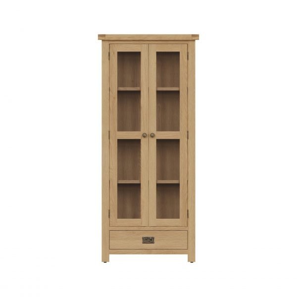 Carthorpe Oak Display Cabinet front scaled