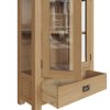 Carthorpe Oak Display Cabinet open scaled