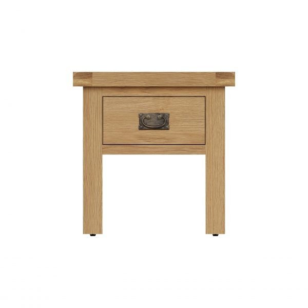 Carthorpe Oak Lamp Table front scaled