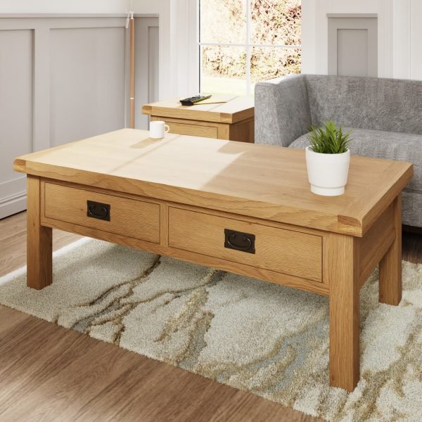 Carthorpe Oak Large Coffee Table scaled