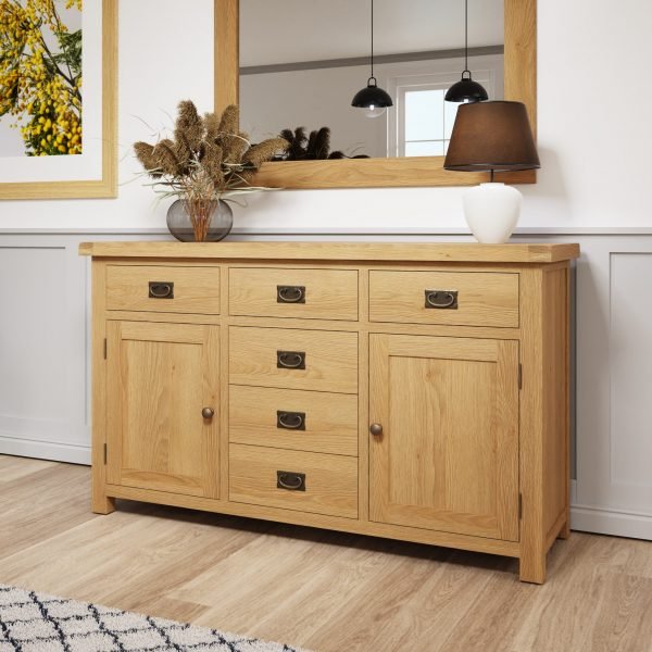 Carthorpe Oak Large Sideboard scaled