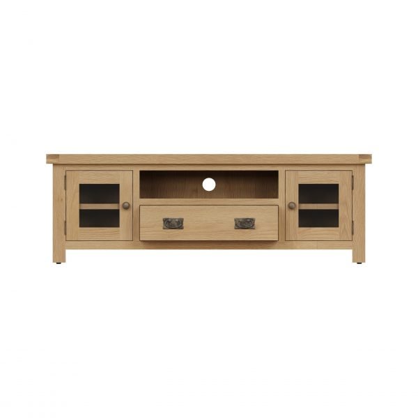 Carthorpe Oak Large TV Unit front scaled