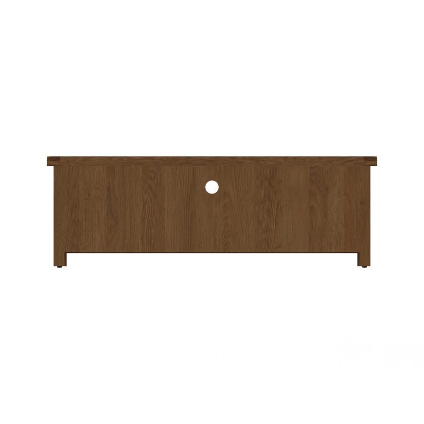 Carthorpe Oak Large TV Unit reear scaled