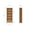 Carthorpe Oak Medium Bookcase dims scaled