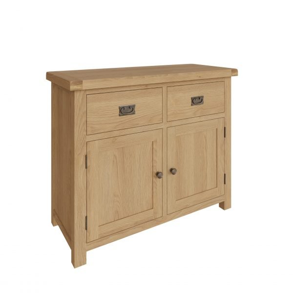 Carthorpe Oak Medium Sideboard angle scaled