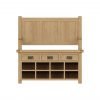 Carthorpe Oak Monks Bench front scaled