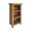 Carthorpe Oak Narrow Bookcase agle scaled