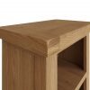 Carthorpe Oak Narrow Bookcase edge scaled