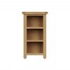 Carthorpe Oak Narrow Bookcase front scaled