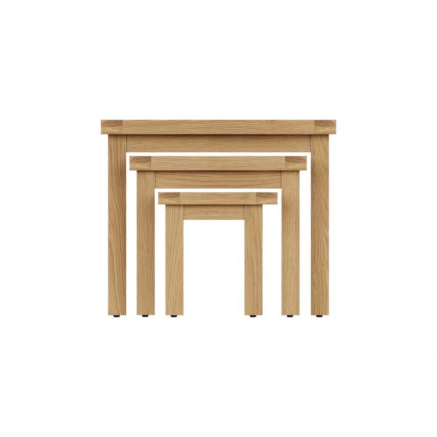 Carthorpe Oak Nest Of 3 Tables front scaled