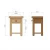 Carthorpe Oak Side Table dims scaled