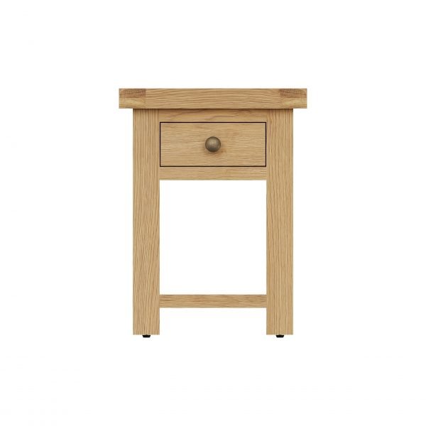 Carthorpe Oak Side Table front scaled