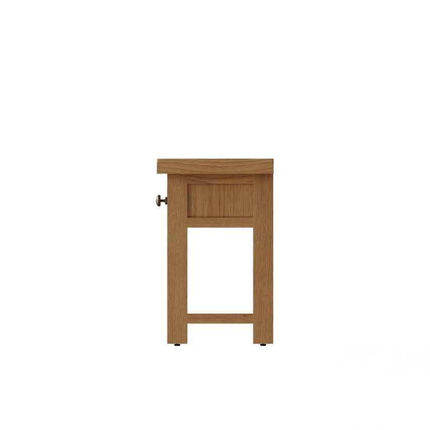 Carthorpe Oak Side Table side scaled