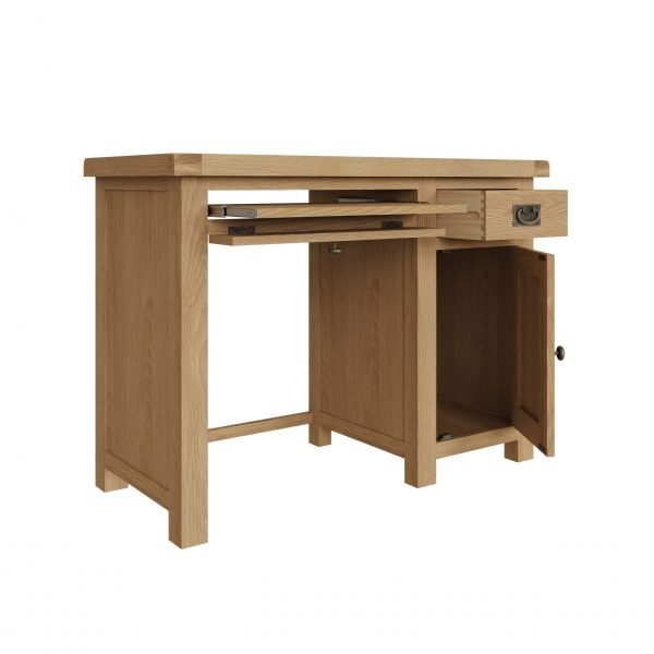 Carthorpe Oak Single Computer Desk full scaled