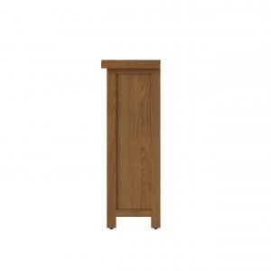 Carthorpe Oak Small Bookcase side scaled