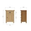 Carthorpe Oak Small Cupboard dims scaled