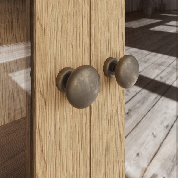 Carthorpe Oak Small Dresser Top knob scaled
