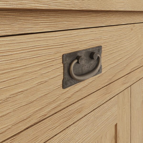 Carthorpe Oak Small Sideboard handle scaled