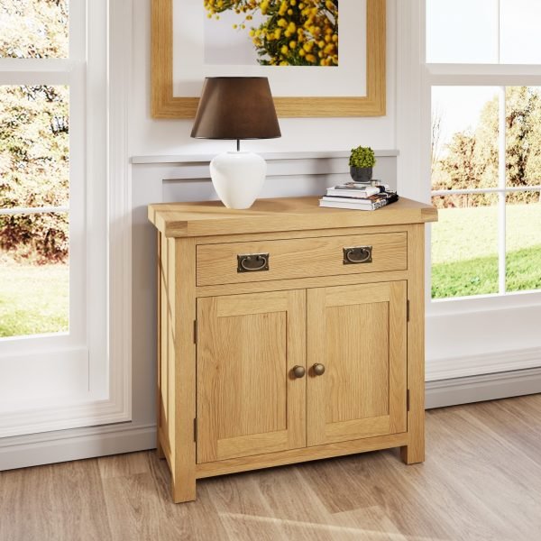 Carthorpe Oak Small Sideboard scaled