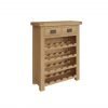 Carthorpe Oak Small Wine Rack angle scaled