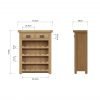 Carthorpe Oak Small Wine Rack dims scaled