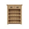 Carthorpe Oak Small Wine Rack front scaled