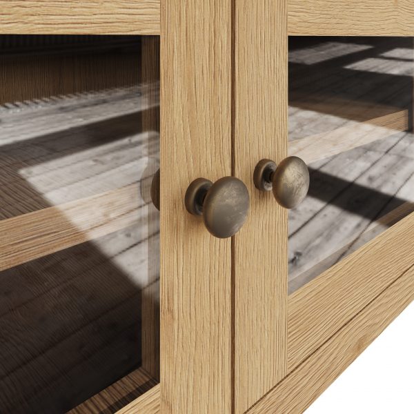 Carthorpe Oak TV Unit knob scaled