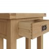 Carthorpe Oak Telephone Table drawer scaled