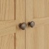 Carthorpe Oak 2 Door Wardrobe 2 knobs scaled