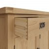 Carthorpe Oak 3 Door Sideboard drawer scaled