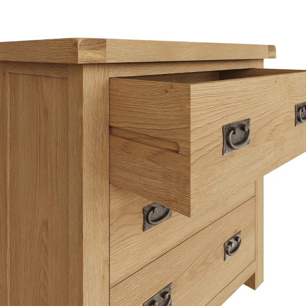 Carthorpe Oak 3 Drawer Chest drawer scaled