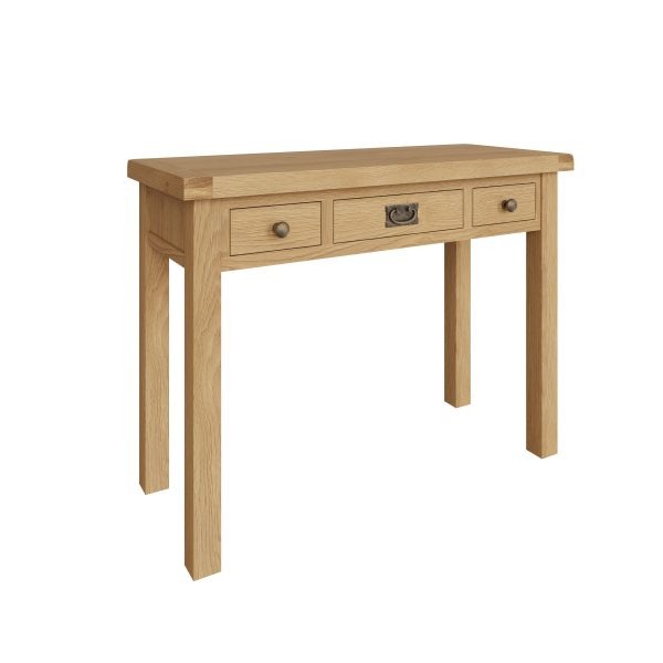 Carthorpe Oak 3 Drawer Dressing Table angle scaled