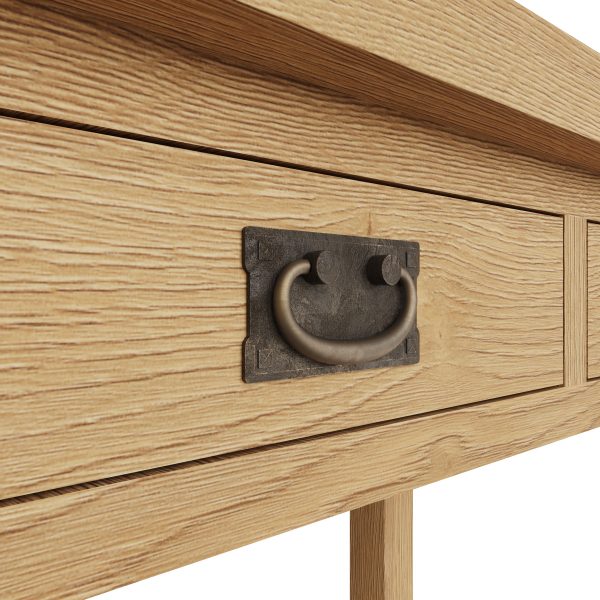 Carthorpe Oak 3 Drawer Dressing Table handle scaled