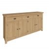 Carthorpe Oak 4 Door Sideboard side scaled