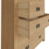 Carthorpe Oak 4 Over 3 Chest of Drawers open scaled