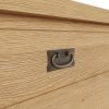 Carthorpe Oak Blanket Box handle scaled