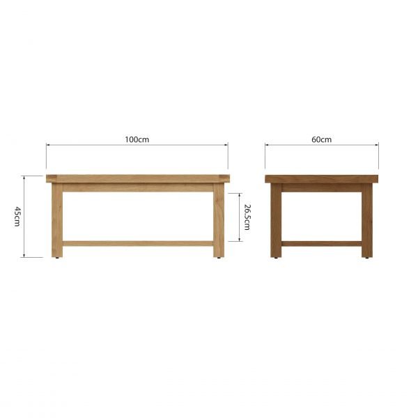 Carthorpe Oak Coffee Table dims scaled