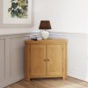 Carthorpe Oak Corner Cabinet scaled