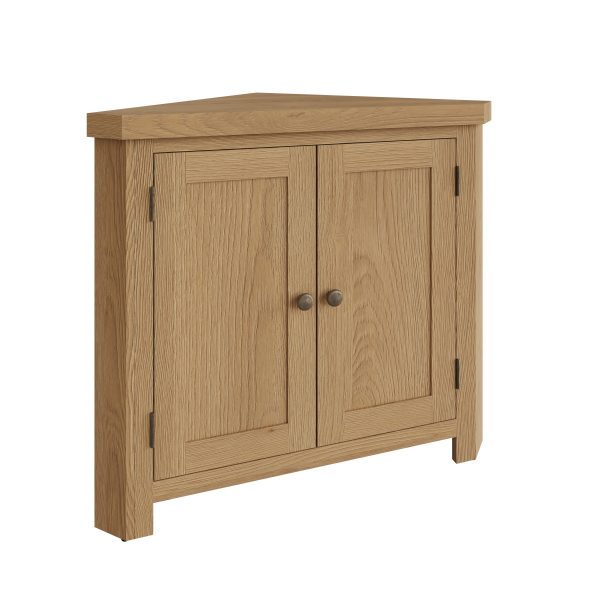 Carthorpe Oak Corner Cabinet angle scaled