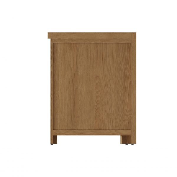 Carthorpe Oak Corner Cabinet side scaled