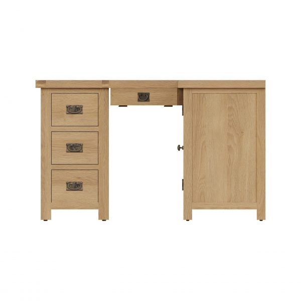 Carthorpe Oak Corner Computer Desk side scaled