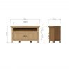 Carthorpe Oak Corner TV Unit dims scaled