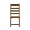 Carthorpe Oak Ladder Back Dining Chair Fabric rear scaled
