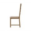 Carthorpe Oak Ladder Back Dining Chair Fabric side scaled