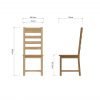 Carthorpe Oak Ladder Back Dining Chair scaled