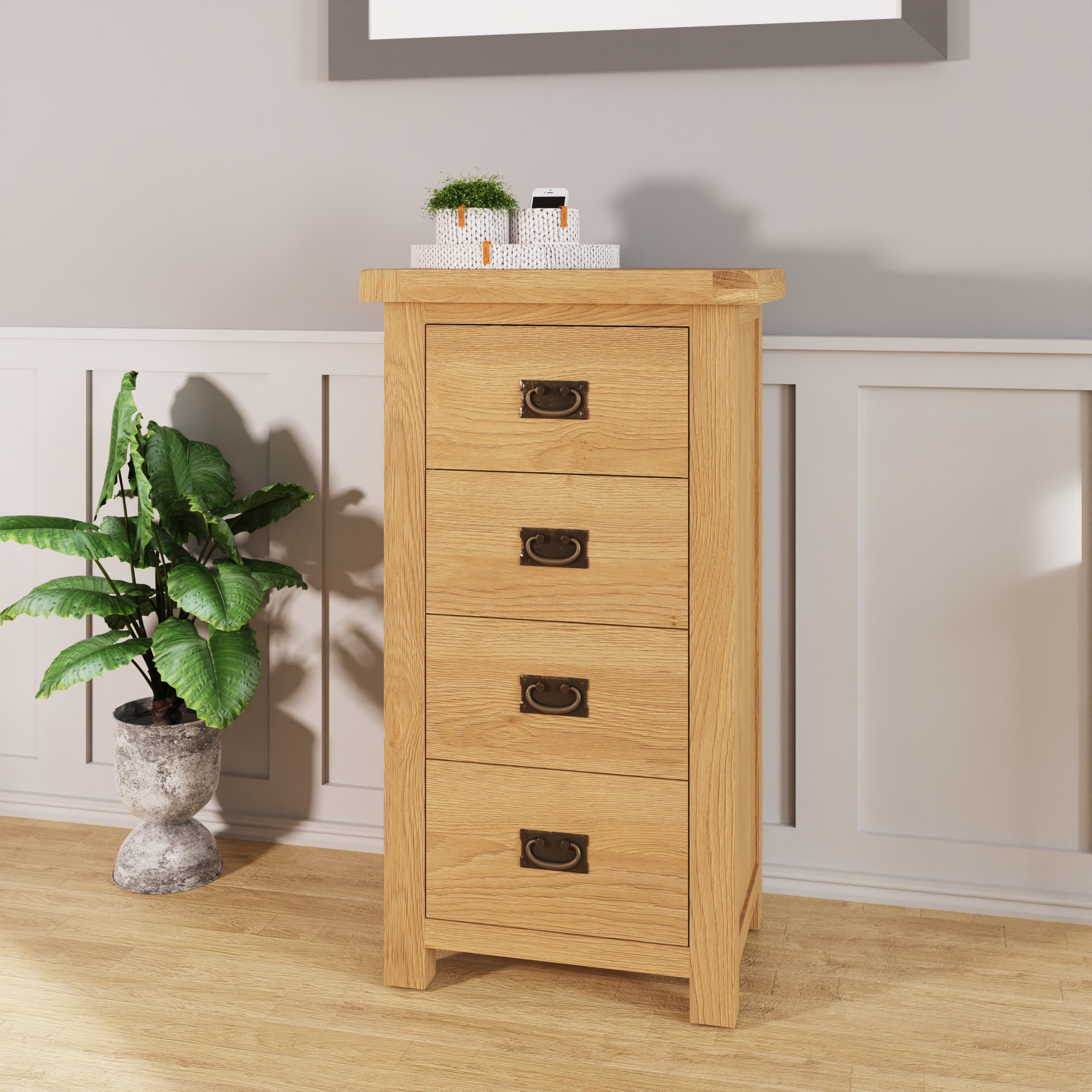 Narrow oak dresser deals