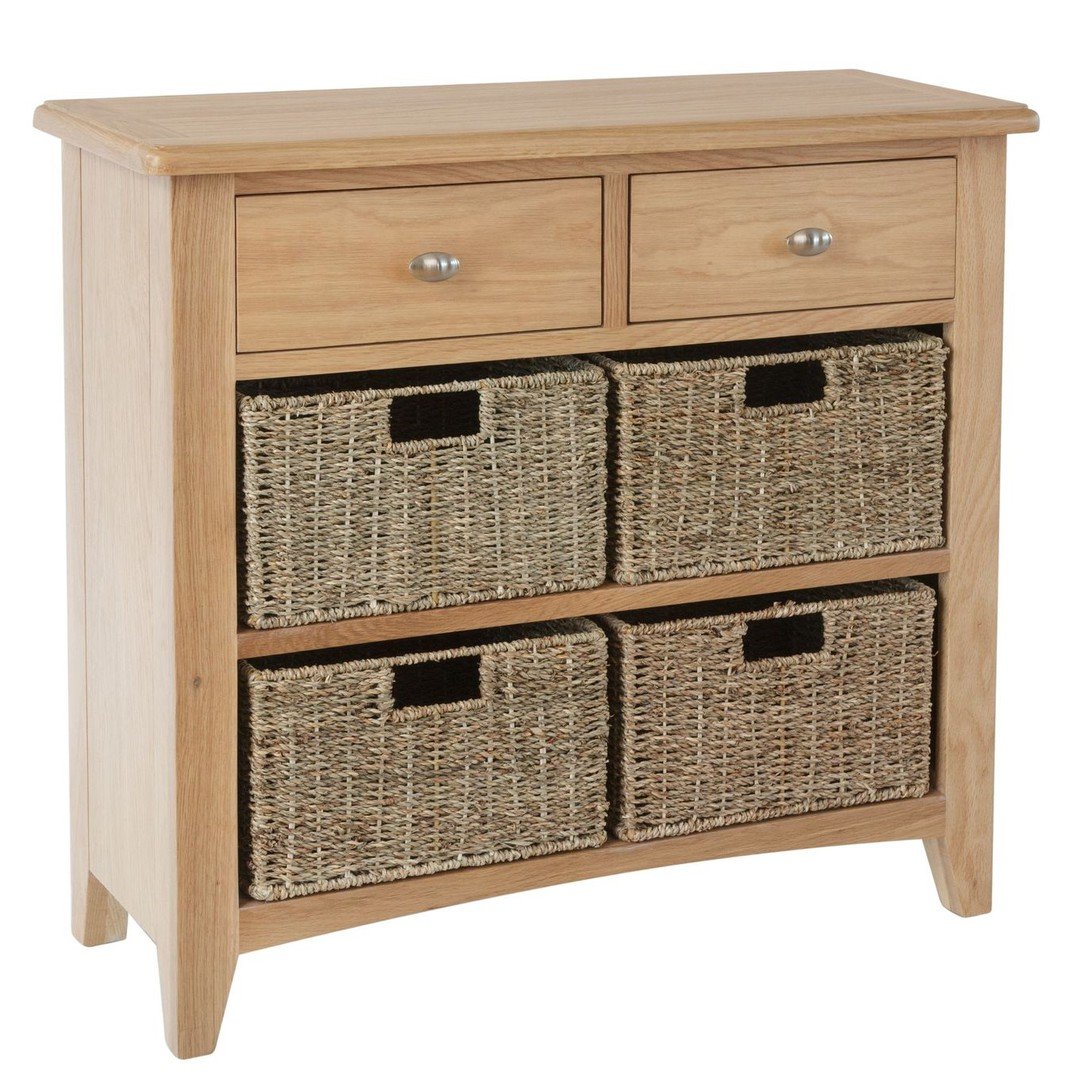 Wicker clearance basket dresser