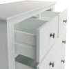 Marcel White 2 over 3 Chest of Drawers close scaled