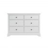 Marcel White 6 Drawer Chest front scaled
