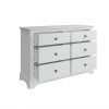 Marcel White 6 Drawer Chest open scaled